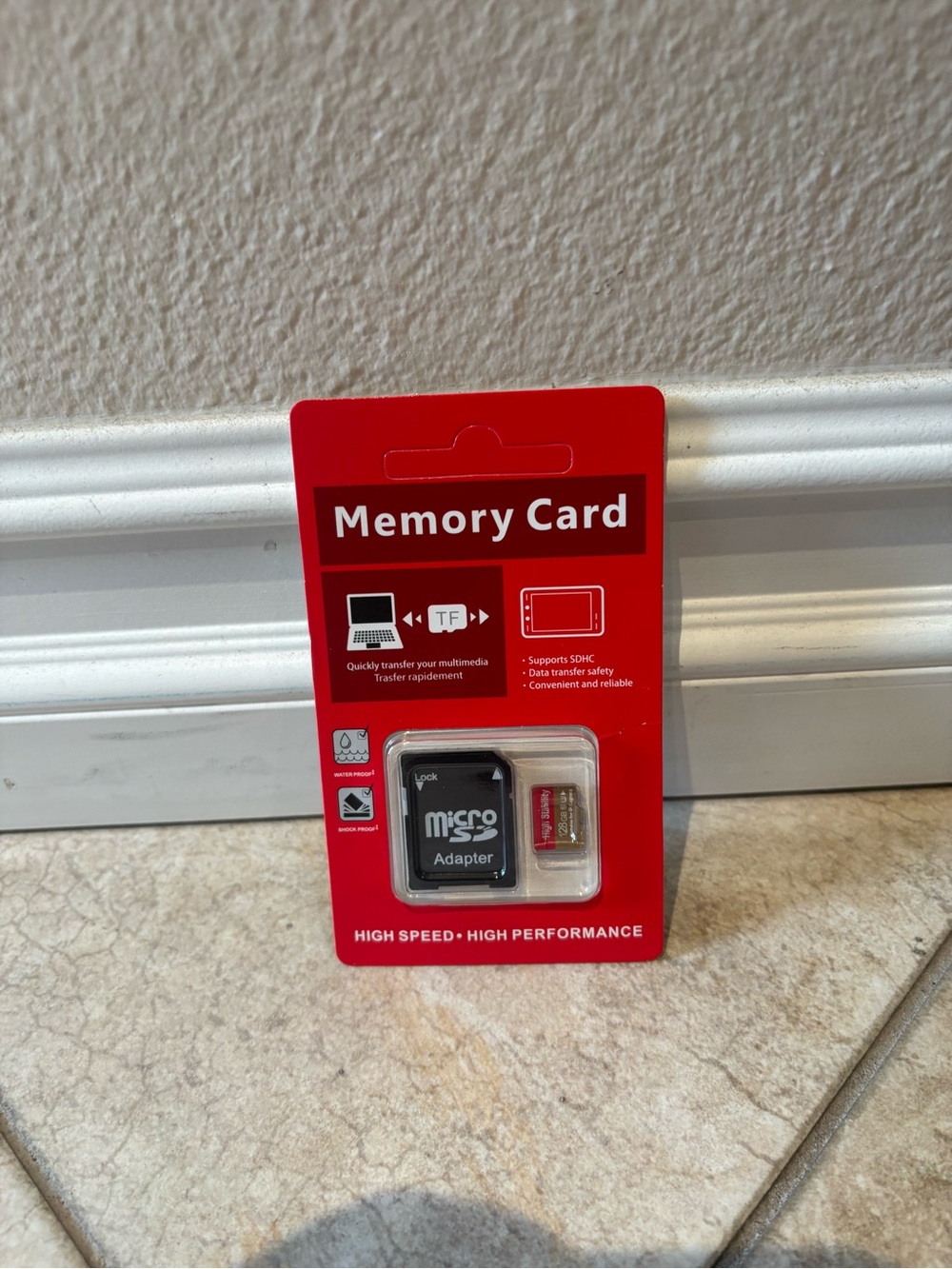128GB Micro TF Memory Card with Adapter.